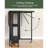 Folding Dining Table, Kitchen Table With 6 Wheels, Folding Round Table With 2-layer Storage Shelf