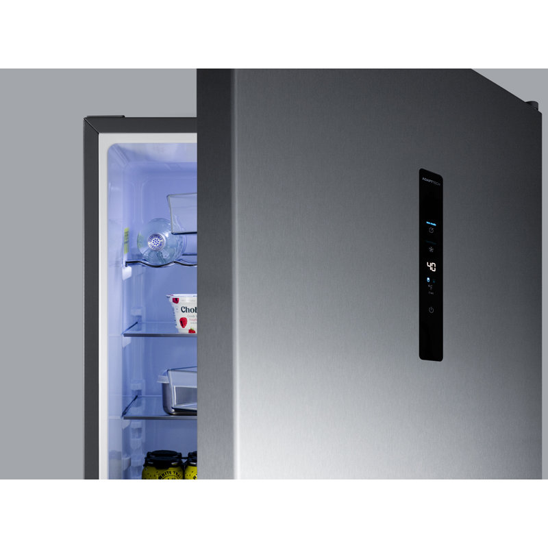 Summit Appliance 24" 10.6 Cubic Feet Energy Star Bottom Freezer Refrigerator, Right Handed