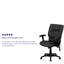 Woodby Mid-Back Ergonomic Massaging LeatherSoft Executive Chair w/Adjustable Arms