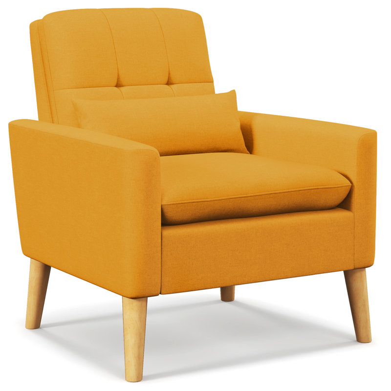 Fauteuil Kendahl, Lin jaune