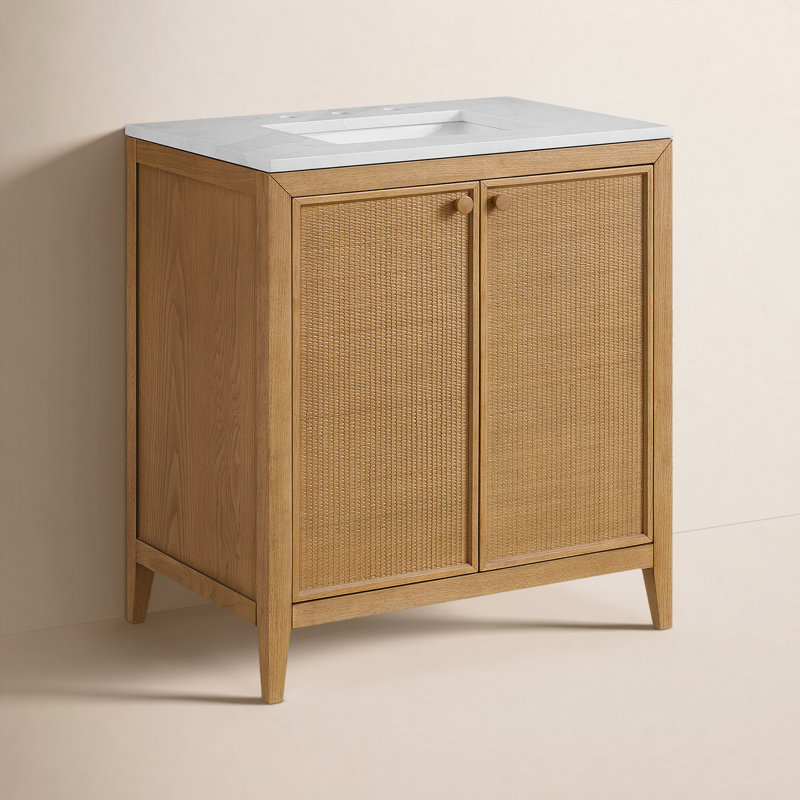 Meuble-lavabo en rotin 30 po x 20 po Whitney, 30"