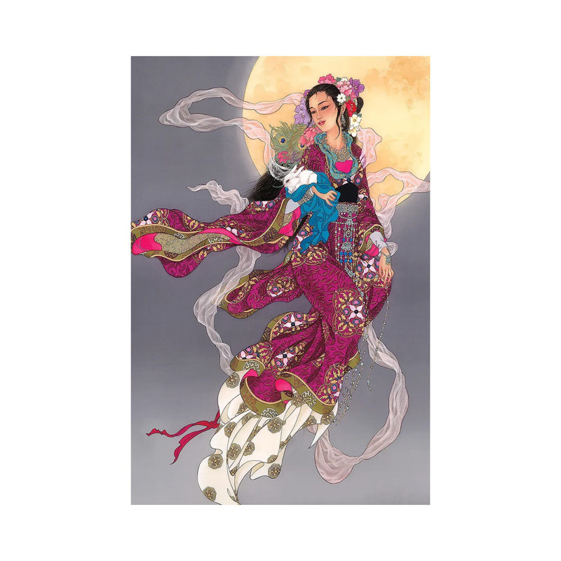 «Moonrising» par Caroline R. Young, impression sur toile tendue, H 18 po x l 12 po x 1,5 po
