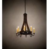 Barrel Stave 8 - Light Chandelier