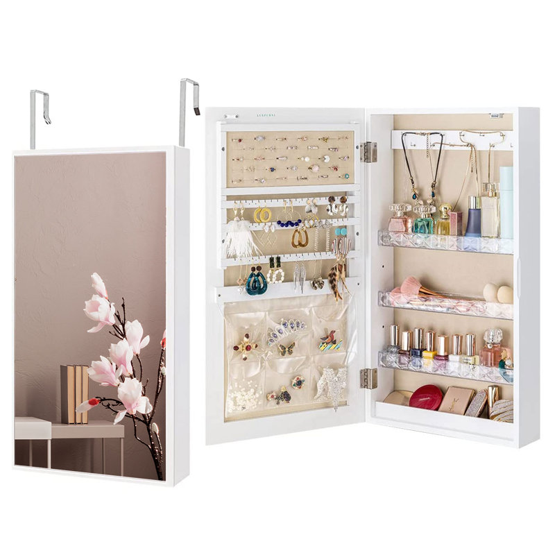Armoire à bijoux avec miroir