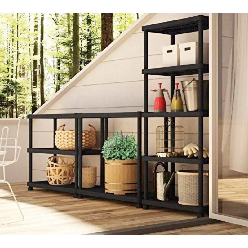 Scaife 164.5cm W Plastic Shelving Unit, 72cm H x 164.5cm W x 35cm D