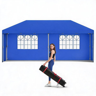 Abri d'extérieur imperméable 10 pi x 20 pi Pop Up Gazebo Tent
