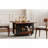 27.6" Modern Multi-Function Coffee Table/Side Table With Foldable Top & Casters, Multi-Tier Storage, Black & Walnut-143535293