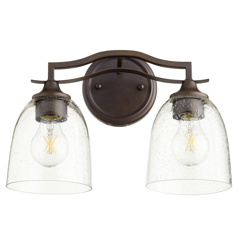 Éclairage pour salle de bain 2 lumières Brookview, Bronze huilé