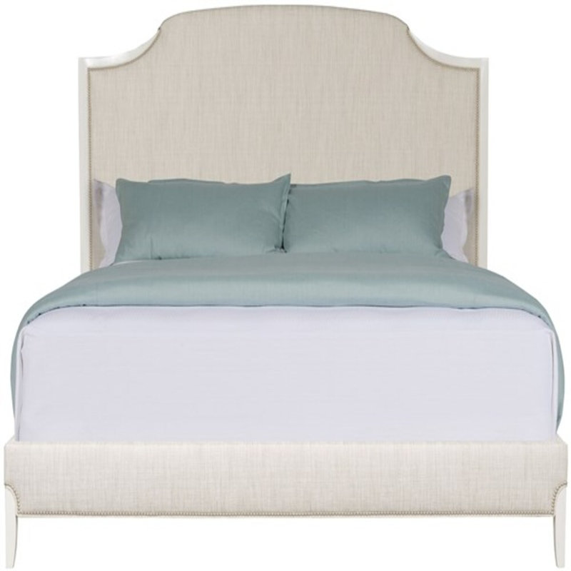 Lillet Upholstered Scalloped Bed, King