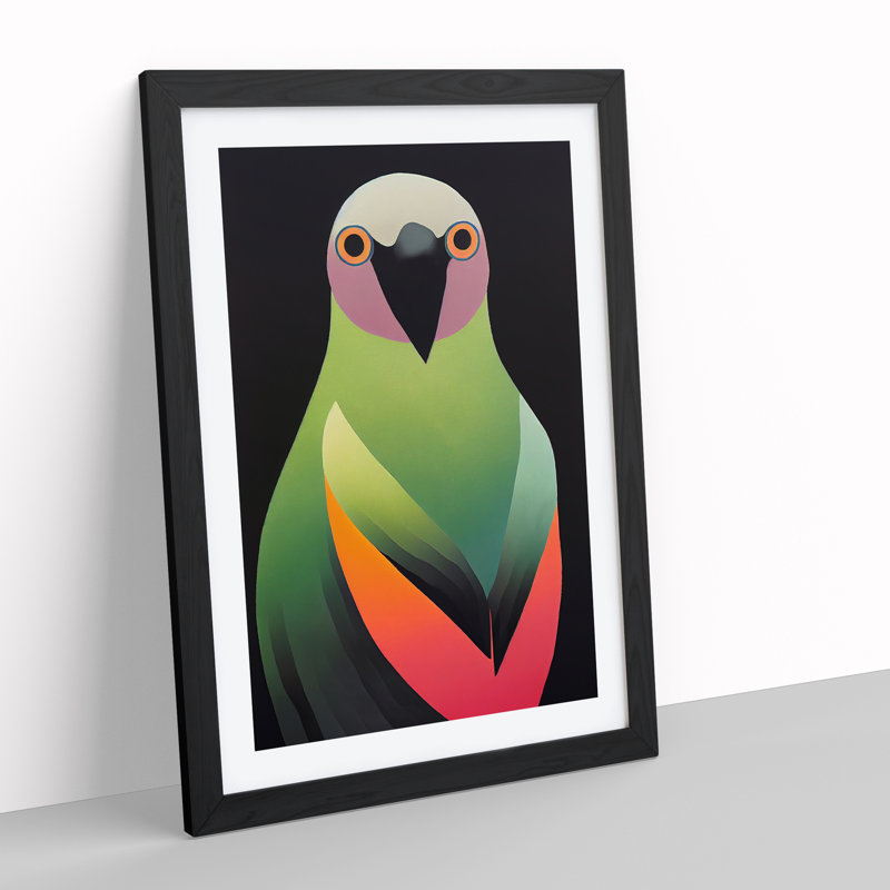 Darling Bird - Single Picture Frame Print, Black, 64cm H x 46cm W x 2cm D