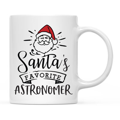 Tasse à café « astronome favori » du père Noël