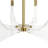  Omeara Lucite & Gold Chandelier