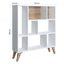 Frame Bookcase, Standing Bookshelf with 8 Shelves, Display Cabinet-403996528-403996529
