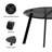 Rafsan 27.6" Outdoor Round Steel Coffee Table-2033782511