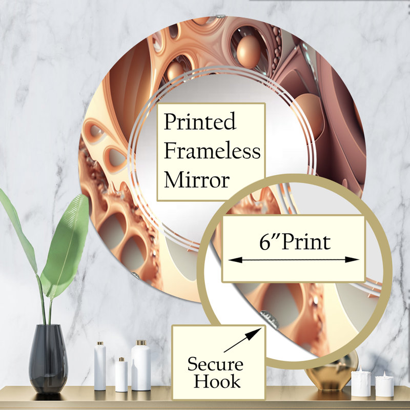 Miroir mural Berkhamstead, 32 po x 32 po