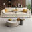Khaki Polyester Modular Sofa-1556853659-1556853661