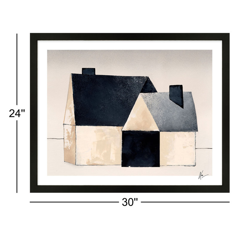 Urban Barn 2 Print by Lee Lessem, 24" H x 30" W x 1.25" D, Black