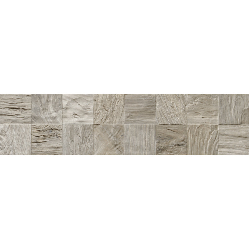 Perpetua 6x24 3D Wood Look Wall Tile, Ivory