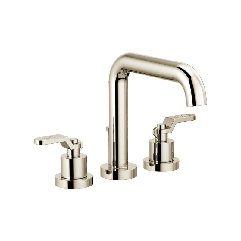 Litze® Roman Tub Faucet, Industrial Lever, Polished Nickel