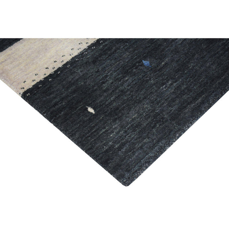 Handmade Wool Striped Area Rug, Runner 2'6" x 10'