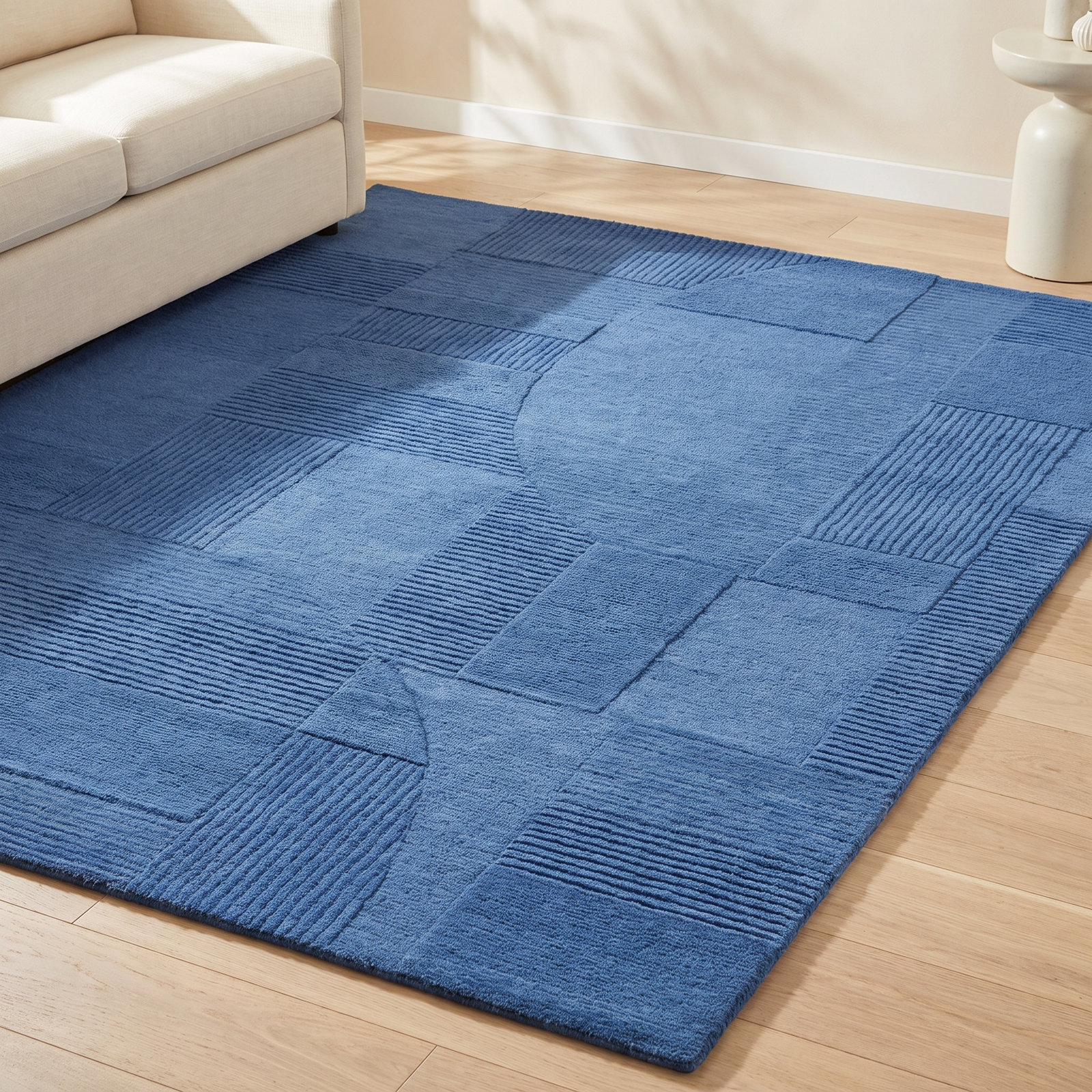 Ivanenko Hand-Tufted Geometric Rug, Rectangle 6' x 9'