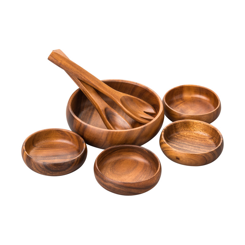 Alpen Home Flaherty Wood Salad Bowls