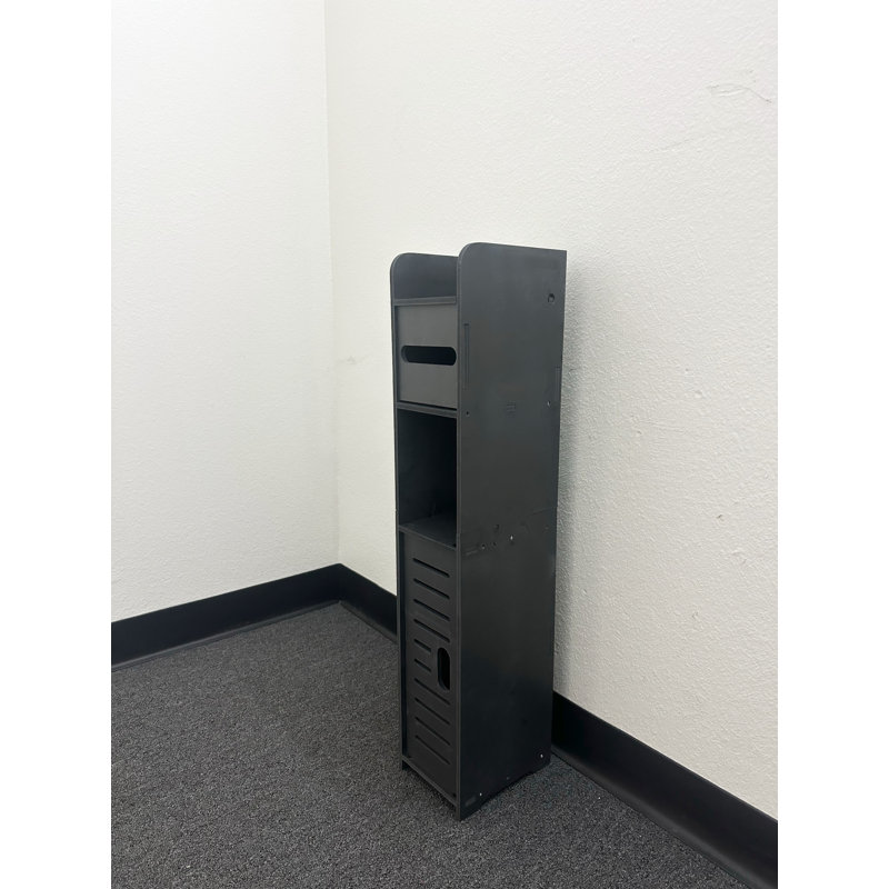 Armoire de rangement pour salle de bain, Noir, noir, noir, noir