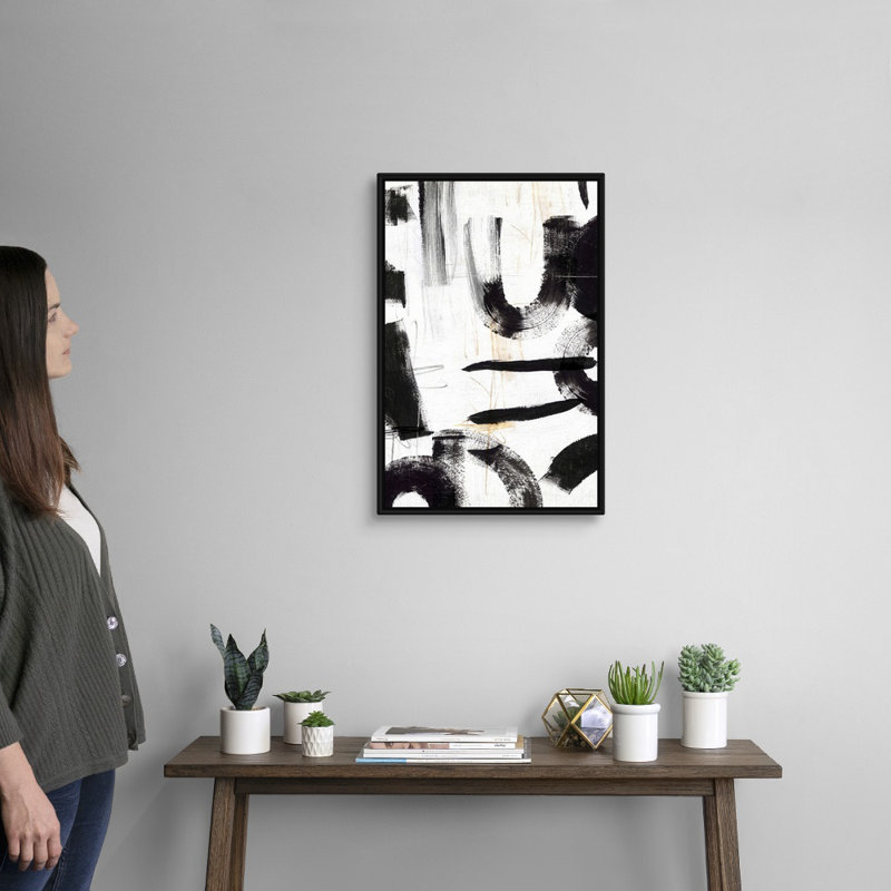 Concept II par PI Studio - reproduction d'art sur toile, Cadre noir, H 26 po x l 18 po x P 1,75 po