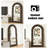 French medieval retro floor-to-ceiling arched full-length mirror-2082882998