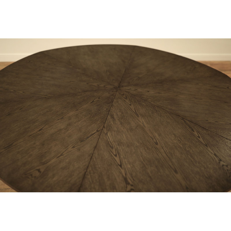 Jupe Mink Extendable Solid Wood Dining Table, Artisan Gray