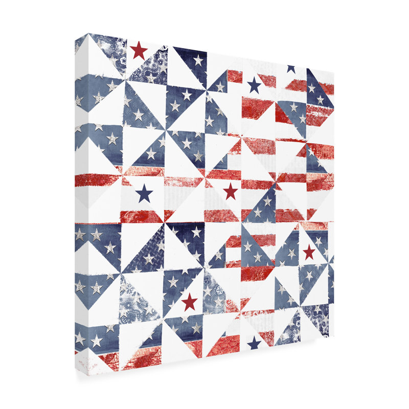 Art sur toile courtepointe bolologia Sasha Americana, H 24 po x l 24 po