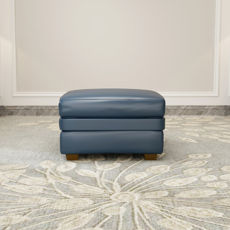 Repose-pieds en cuir véritable de 30 po de largeur