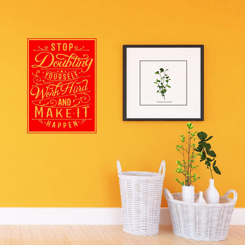 Adhésif décoratif, H 23 po x l 17 po, Rouge