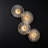 4-Light Led Modern Glass Shade Wall Sconce