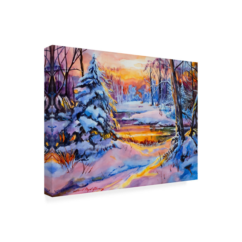 Œuvre d'art sur toile, bolivaire David Lloyd Glover, H 35 po x l 47 po