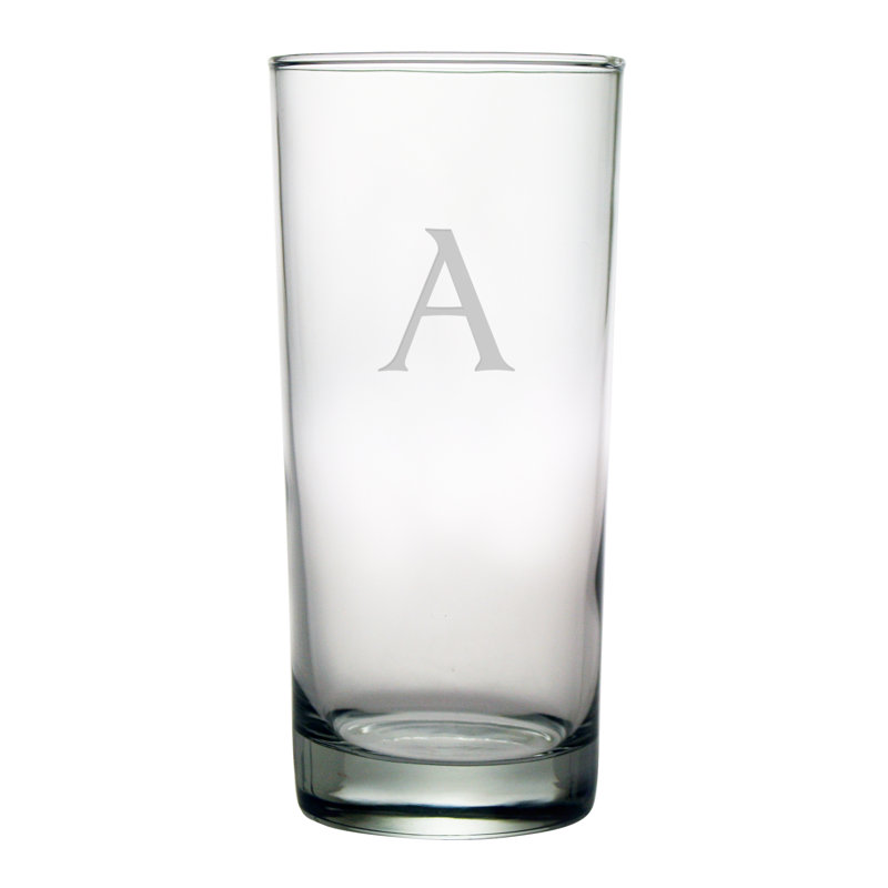 Bloc de verre monogrammé Hiball, Oui