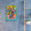  «Action» par Dean Russo, art mural en verre acrylique, 16 po x 24 po