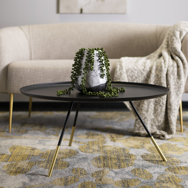 Table basse 3 pieds Caitland, Noir