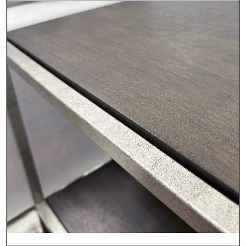 Table de bout avec cadre en bois et plateau Padena       