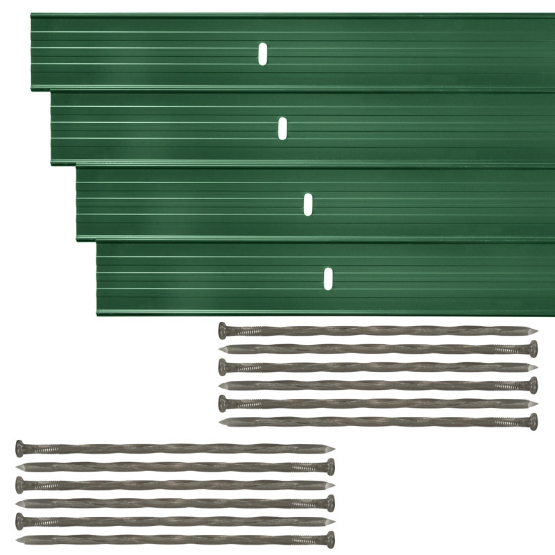 Bordure en aluminium pour paysage, Vert