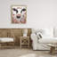 Cadre flottant vache et fleurs sauvages roses, design par Sara Culpepper-1741141083-1741141080