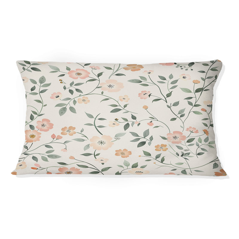 Coussin lombaire floral I