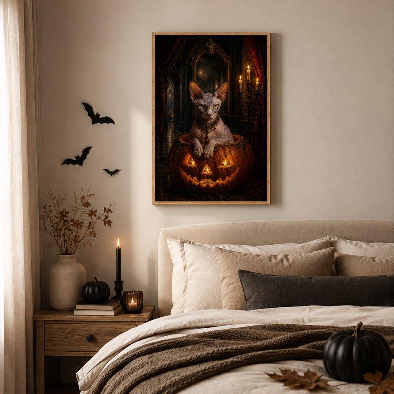Art mural Sphynx, H 24 po x l 18 po