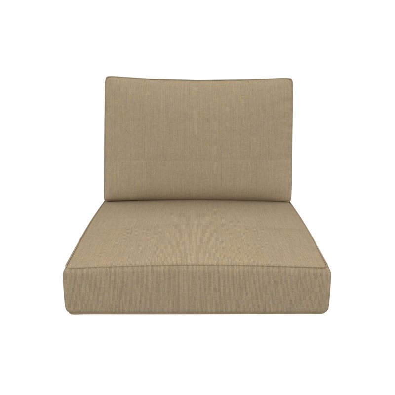 Outdoor Sunbrella Lounge Chair Cushion, Spectrum Mushroom Sunbrella® Plainweave