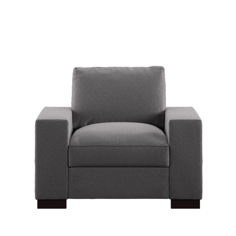 Michaella 108.99Cm Wide Armchair, Gray Fabric