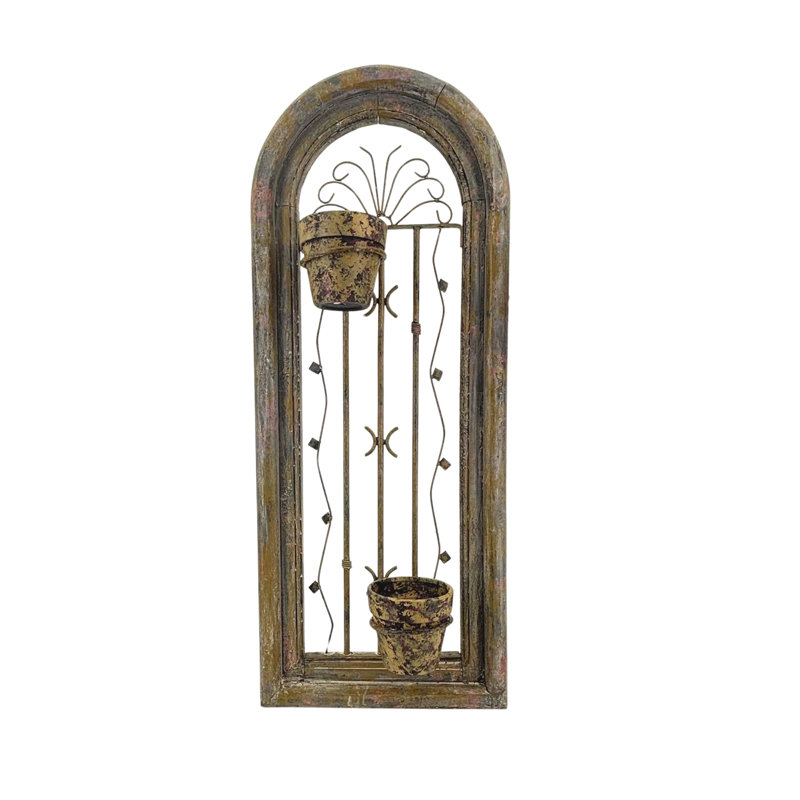 Pot à fleurs suspendu Rustic, Bronze vieilli