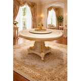 Narcissus Round Solid Wood Dining Table