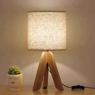 Seren Solid + Manufactured Wood Standard Table Lamp
