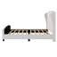 Lit tapissier en lin doux et confortable