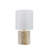 Cream  Leather Table Lamp,16x16x26